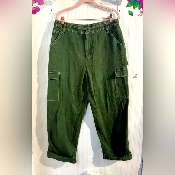 Sandy Liang for Target Forest Green Trousers size 12 - Picture 2 of 6